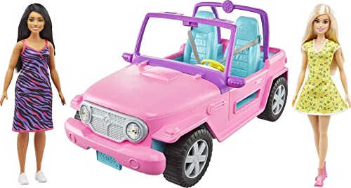 Barbie Mattel  Vehicle and 2 Dolls (GVK02)