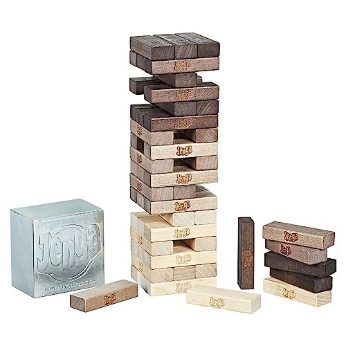 Hasbro Jenga: Serie Rustica, Gioco in Scatola, Esclusivo Amazon, for ages 6+