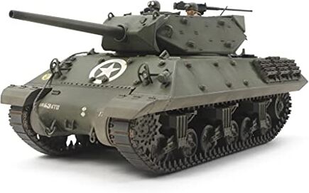 Tamiya 300035350 300035350-1:35 US Panzerjäger M10 (3) Medium Prod, riproduzione fedele all'originale, set di costruzione in plastica, modellismo, assemblaggio, non verniciato