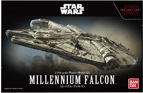 Revell Tescoma-   Bandai Star Wars Millennium Falcon-Kit Modello in Scala 1:144, Colore Non Verniciato