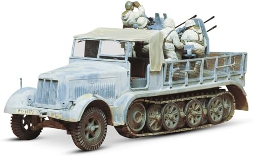 Tamiya 300035050 Semicingolato Tedesco della seconda Guerra Mondiale con 4 cannonieri