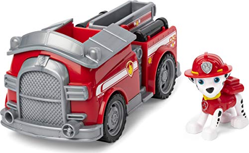 Paw Patrol , Veicolo Camion dei Pompieri di Marshall, 1 personaggio di Marshall incluso, dai 3 anni, Multicolore