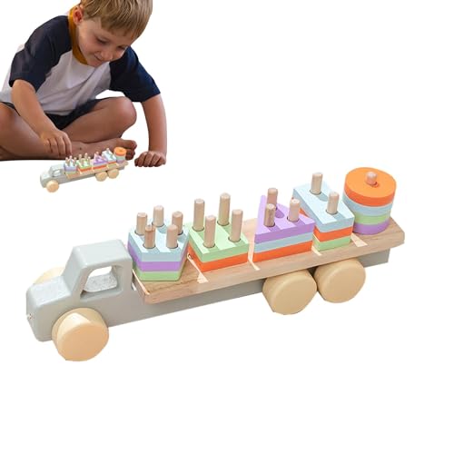 Generic Macchina per smistare forme, camion selezionatore di forme   Ordinamento dei blocchi impilabili,Ordinamento di blocchi impilabili, giocattoli per selezionare forme, giocattolo educativo per