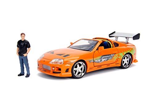 Jada Fast and Furious Toyota Supra 1955 di Brian O'Conner, , 8 anni, die-cast, metallo pressofuso, in scala 1:24, con personaggio di Brian in zinco pressofuso, da collezione