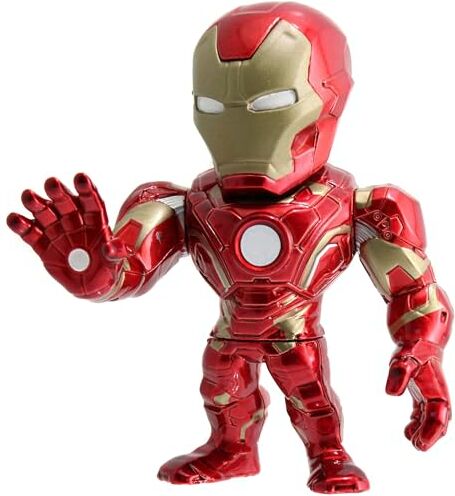 Jada Toys- Marvel Iron Man in Die- Cast, , +8 Anni, Personaggio Da Collezione, 10 Cm