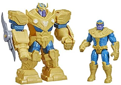 AVENGERS Marvel  Mech Strike 9-inch Action Figure Toy Infinity Mech Suit Thanos And Blade Weapon For Kids Ages 4 And Up