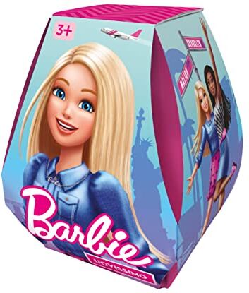 Barbie Uovissimo, include 1  Malibu e tanti accessori per essere una pop-star, 1 microfono, 1 bracciale pop-it, stickers glitterati e gadget a sorpresa, giocattolo per bambini, 3+ anni,