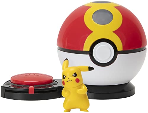 Pokémon Surprise Attack Game Pikachu #2 with Quick Ball vs. Bulbasaur #3 with Poke Ball Unisex Action Figure Standard
