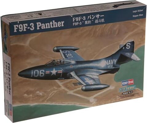 Hobbyboss 1:72 -Modellino Aereo F9F-3 Panther HBB87250