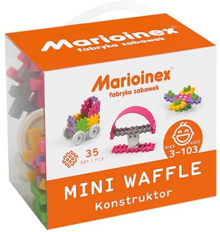 Mario-Inex Mini Waffle, Set da 35 Pezzi, Multicolore, elementów,