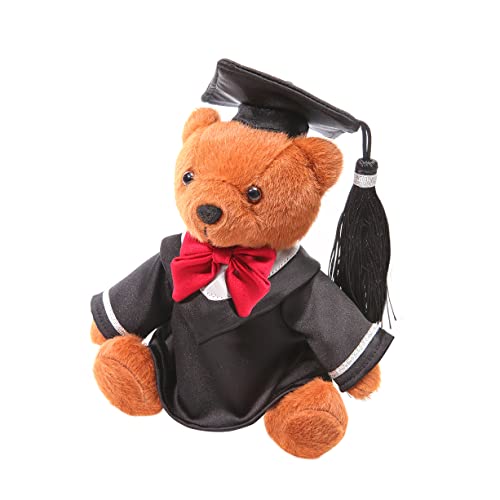 Generic Peluche a forma di orso di laurea, peluche a forma di animale, morbido e soffice amico che abbraccia giocattolo – regalo per l'anno scolastico (orso)