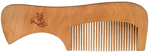 Azeeda 'Westie Cane' Pettine in Legno (HA00021945)