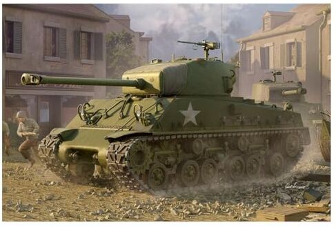 Hobbyboss Trumpeter I Love Kit 61619 M4A3E8 Medium Tank Early Scala 1/16 Scatola di Montaggio in plastica