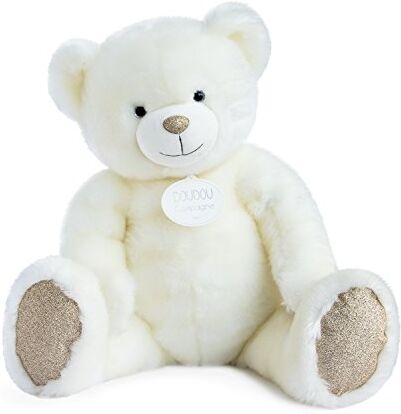 Doudou et Compagnie Orso in peluche, 80 cm, colore: Bianco