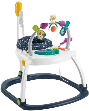 Fisher Price Centro Attività Salvaspazio Galaxy, con Musica e Luci, Giocattolo per Bambini 6+Mesi, Imballaggio Sostenibile