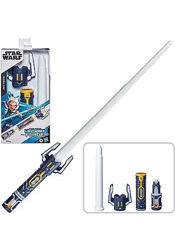 Star Wars Hasbro  Lightsaber Forge, Spada Laser Giocattolo di Ahsoka Tano, di Colore Bianco, allungabile, Giocattolo per Gioco di Ruolo Personalizzabile, dai 4 Anni in su