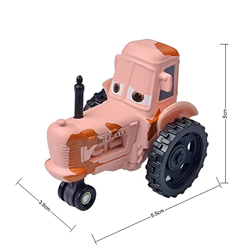 SUOSUO LZWJD Pixar Cars 3 Chick Hicks Police Police McQueen Mater Favoloso Hudson 1: 55 Diecast Metal in Ley Model Car Giocattoli per Ragazzi (Colore : Tractor)