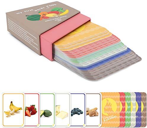 Kakaduu Il Gioco di apprendimento Partire da 1 Anno: “Le Mie Prime Parole Cibo”. Cinquanta Flash Cards per Aiutare Lo Sviluppo del linguaggio dei Bambini (Montessori)