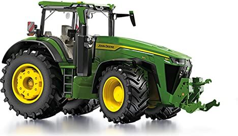 Wiking 07 Modellino del Trattore John Deere 8R 410, 1:32, Metallo e Plastica, Da 14 Anni, Molte Funzioni, Cofano Motore Apribile, Bracci Superiori e Inferiori Mobili