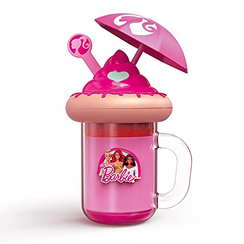Mondo Barbie Freakshake , Make Up / Set da Spiaggia, 2 14 anni, Include 3 Lucida Labbra, 3 Fard Compatti, 3 Applicatori, 1 Salvietta, 1 Vano Segreto