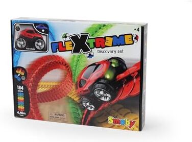 Smoby - FleXtreme discovery set, 7600, 4 anni, Multicolore, 184 pezzi, 4.40 m