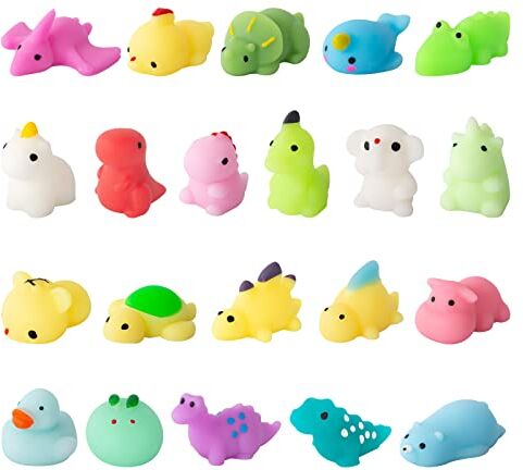 Nestling Antistress Fidget Toys Kawaii Giocattoli Sensoriali Fidget Mini Cute Squishy Morbido Spremere Gadget Compleanno Bambini Regalini Fine Festa Compleanno 21Pezzi