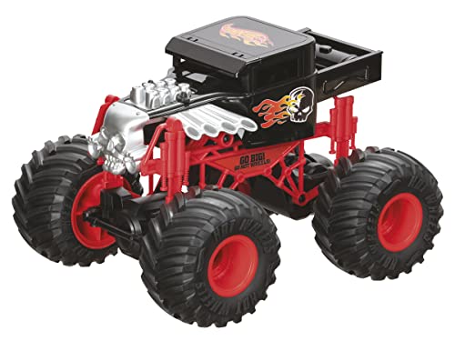 Mondo Motors Hot Wheels Monster Trucks BONE SHAKER Kit Battery Pack incluso macchina telecomandata per bambini Colore Rosso/Nero