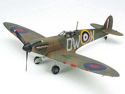 Tamiya - UCC 61119 – Modellino di Supermarine Britanniche Spitfire MK.I, in plastica, Scala 1:48, Colore Non Laccato, Small,