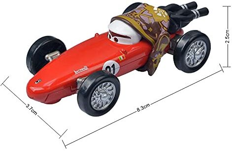 SUOSUO LZWJD Pixar Cars 3 Chick Hicks Police Police McQueen Mater Favoloso Hudson 1: 55 Diecast Metal in Ley Model Car Giocattoli per Ragazzi (Colore : Mama Bernoulli)