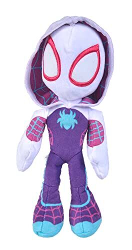 Simba Peluche Spiderverse Ghost Spider Spider Action Figure, 25 cm, con occhi che si illuminano al buio