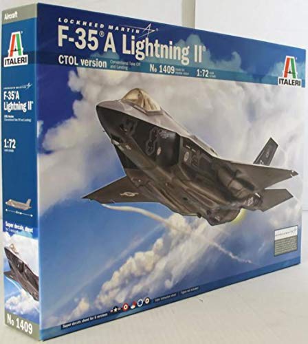 ITALERI 1409 F-35A Lightning II CTOL version Model Kit aereo plastica Scala 1:72 età superiore a 14 anni