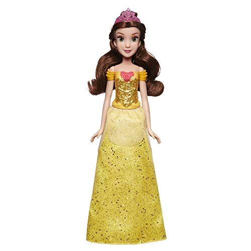 Disney Hasbro Princess- Shimmer Belle Bambola, Multicolore,