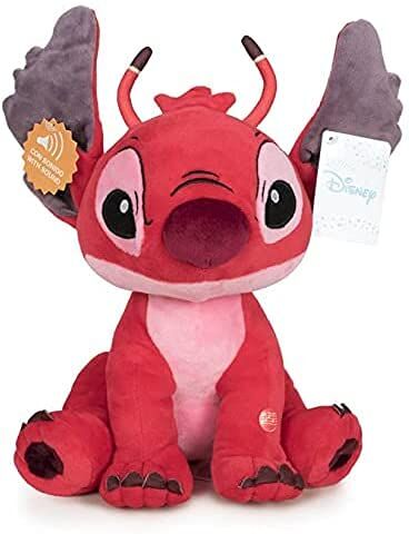 CADEAUX STORE Lilo&Stitch Peluche Stich Angel Leroy rosso con suono 11'41"/20cm qualità super morbida (rosso)