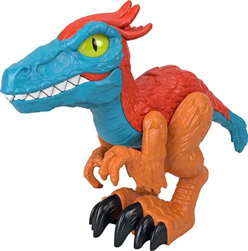 Fisher Price Imaginext Imaginext Jurassic World Dominion, Piroraptor XL, dinosauro giocattolo alto circa 25 cm, snodato, per gioco di finzione, giocattolo per bambini 3+ Anni,