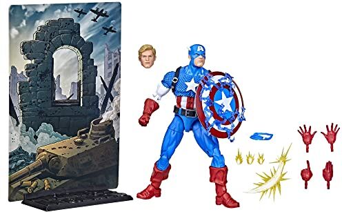 Hasbro - Figura Marvel Legends Capitán América Does Not Apply, Multicolore, Adulti, F3439