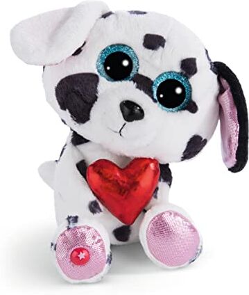 NICI GLUBSCHIS Dalmata Topaz 15cm Bianco-Simpatico Peluche sostenibile con Imbottitura Morbida per Giochi e Coccole, Perfetto Come Idea Regalo per Bambini e Adulti, Colore,