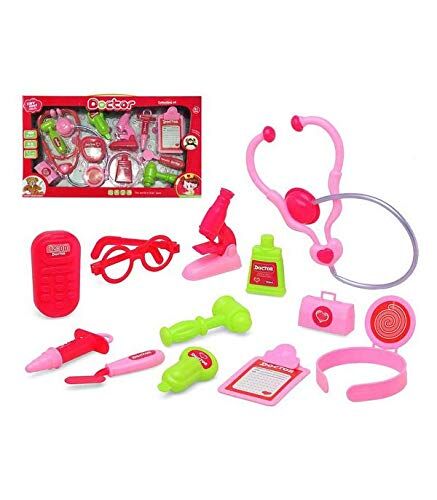 BigBuy Fun Valigia medica giocattolo con accessori rosa 118617