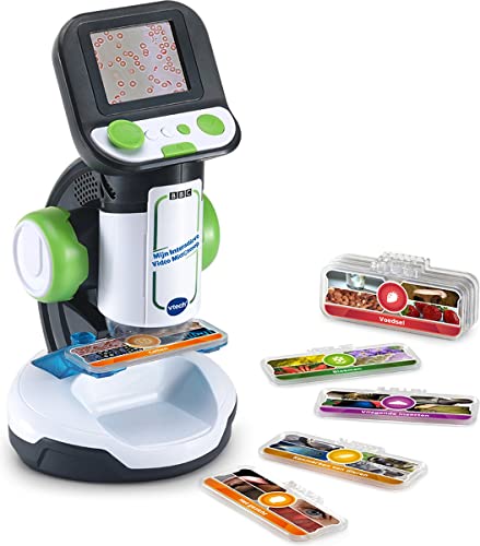 VTech Il Mio Microscopio Video Interattivo Giocattoli Educativi Include 4 Giochi Da 7 a 12 Anni (versione olandese)