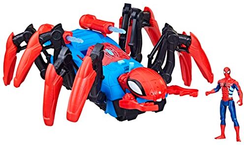 Spider-man Hasbro Marvel,, Crawl 'N Blast Spider, Giocattoli di Supereroi per Bambini e Bambine, dai 4 Anni in Su, Lancia Ragnatele e Acqua