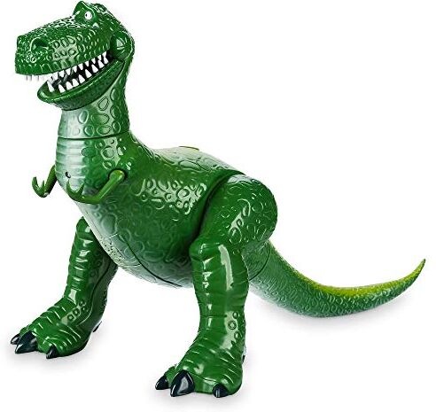 Disney Action figure parlante di Rex di Toy Story, 30 cm/12", con più di 11 frasi in inglese, interagisce con altri personaggi e giocattoli, collo, bocca, zampe e coda mobili, età 3+