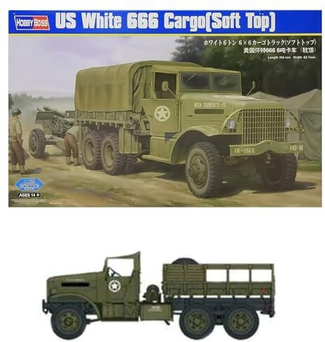 Hobbyboss Hobby Boss 383802 Modellino Carro Armato US White 666 Cargo (Soft Top)