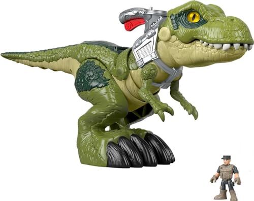 Fisher Price Imaginext, Jurassic Park T-Rex dalla Grande Bocca, con Personaggio, Giocattolo per Bambini 3+ Anni,