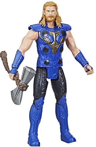 Hasbro Marvel Avengers, Titan Hero Series Thor, Action Figure da 30 cm del Film Thor: Love And Thunder con Accessorio, Giocattoli per Bambini dai 4 Anni in su