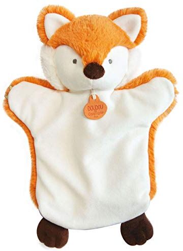 Doudou et Compagnie Doudou Marionetta a Mano Volpe 25 cm Arancione