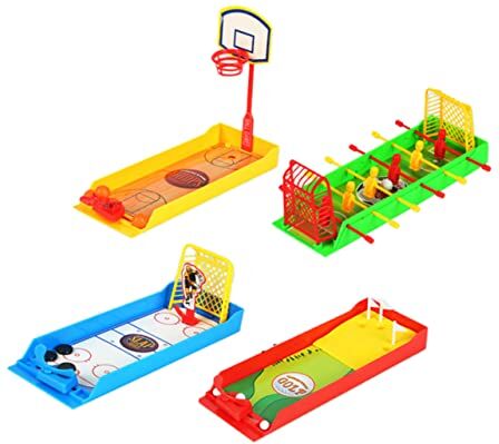 Toyvian 4 Pz Calcio Giocattolo Per Sport Con Le Dita Pallacanestro Bambino