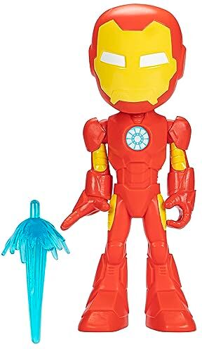 Hasbro Marvel Spidey And His Amazing Friends Supersized Iron Man Action Figure, Preschool Superhero Toy for Kids Ages 3 And Up