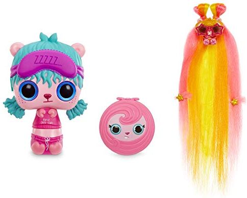 Giochi Preziosi Pop Pop Hair Surprise, Doll-Spazzole con Lunghe Ciocche in Tessuto Multicolore