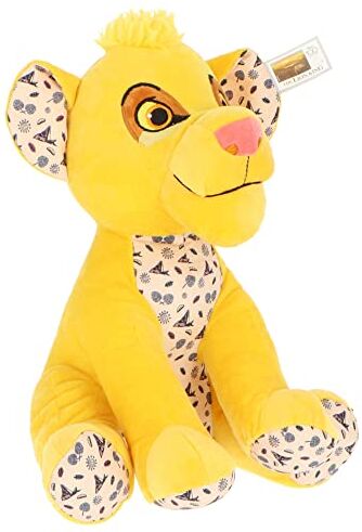 CARTOON Peluche Simba, Disney 100° anniversario, Il Re Leone, pupazzo con suono, 30 cm