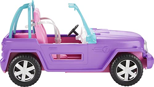 Barbie - Veicolo Jeep da Spiaggia Giocattolo per Bambini 3+ Anni,