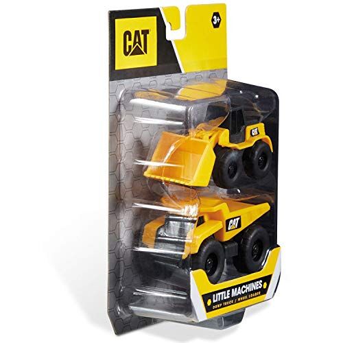 Mondo Motors Caterpillar CAT Little Machines   2 pack confezione da 2 Veicoli da costruzione Colore Giallo / Nero